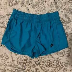Blue nike shorts